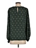 Ann Taylor LOFT 100% Polyester Floral Green Long Sleeve Blouse Size S - photo 2