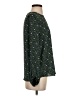 Ann Taylor LOFT 100% Polyester Floral Green Long Sleeve Blouse Size S - photo 4