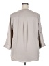Torrid 100% Polyester Gray 3/4 Sleeve Blouse Size 2X Plus (2) - photo 2