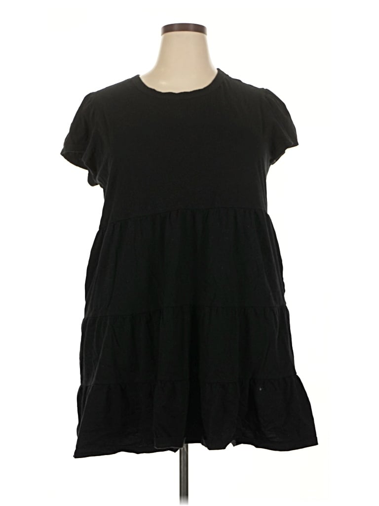 Pre-owned Time And Tru Casual Dress In Black