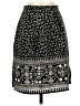 Me Too 100% Polyester Paisley Black Casual Skirt Size 5 - photo 1