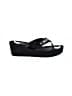 Coach 100% Leather Black Wedges Size 8 - photo 1