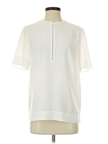 Lafayette 148 New York Short Sleeve Blouse (view 1)
