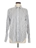 Everlane Stripes Silver Long Sleeve Button-Down Shirt Size 8 - photo 1