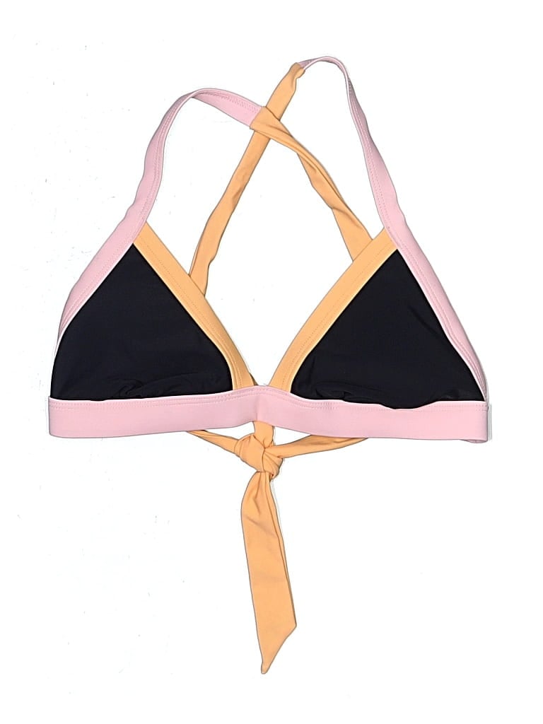 Pre-owned Salt + Cove Swimsuit Top Pink Color Block Pattern Swimwear