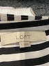 Ann Taylor LOFT 100% Polyester Stripes Silver Long Sleeve Blouse Size S - photo 7