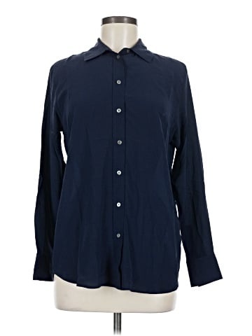 Everlane Long Sleeve Silk Top (view 1)
