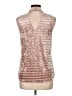 BCX Silver Sleeveless Blouse Size L - photo 2
