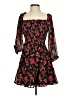 Mi ami 100% Polyester Floral Black Cocktail Dress Size S - photo 1