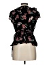 Blue Rain Black Short Sleeve Blouse Size L - photo 2