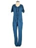 Lavand. 100% Rayon Solid Blue Jumpsuit Size S - photo 1