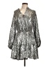 Alex Marie Metallic Silver Cocktail Dress Size 10 - photo 1