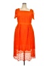 Talbots 100% Polyester Orange Cocktail Dress Size 18 - photo 1