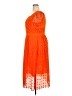 Talbots 100% Polyester Orange Cocktail Dress Size 18 - photo 5