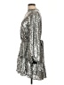Alex Marie Metallic Silver Cocktail Dress Size 10 - photo 5