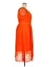Talbots 100% Polyester Orange Cocktail Dress Size 18 - photo 4