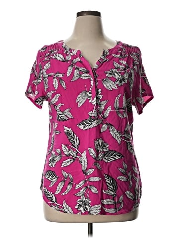 Christopher & Banks Short Sleeve Blouse (view 1)