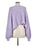 Free People 100% Cotton Purple Pullover Sweater Size M - photo 2