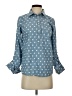 Tommy Hilfiger Polka Dots Blue Long Sleeve Blouse Size S - photo 1