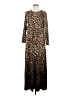 Chico's Animal Print Brown Casual Dress Size Med (1) - photo 1