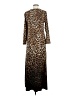 Chico's Animal Print Brown Casual Dress Size Med (1) - photo 2
