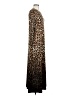 Chico's Animal Print Brown Casual Dress Size Med (1) - photo 4