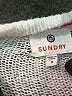 Sundry Stripes White Pullover Sweater Size Lg (3) - photo 7