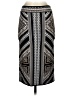 BCBGMAXAZRIA Graphic Black Formal Skirt Size S - photo 1