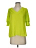 Maison d' Amelie 100% Polyester Green Short Sleeve Blouse Size XS - photo 1
