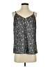 Ann Taylor LOFT 100% Polyester Gray Sleeveless Blouse Size XS - photo 1