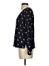 Sweet Rain 100% Polyester Hearts Black Long Sleeve Blouse Size S - photo 4