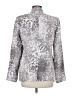 Truth and Pride 100% Silk Silver Blazer Size M - photo 2