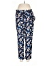 Jessica Simpson 100% Viscose Floral Blue Casual Pants Size M - photo 1