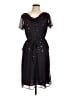 Karin Stevens 100% Polyester Stars Black Cocktail Dress Size 12 - photo 1