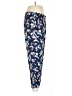 Jessica Simpson 100% Viscose Floral Blue Casual Pants Size M - photo 4