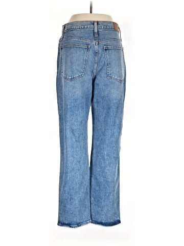 Madewell The Perfect Vintage Straight Jean in Kingsbury Wash: Knee-Rip Edition (view 2)