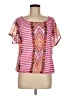 Alfani 100% Nylon Pink Short Sleeve Blouse Size M (petite) - photo 1