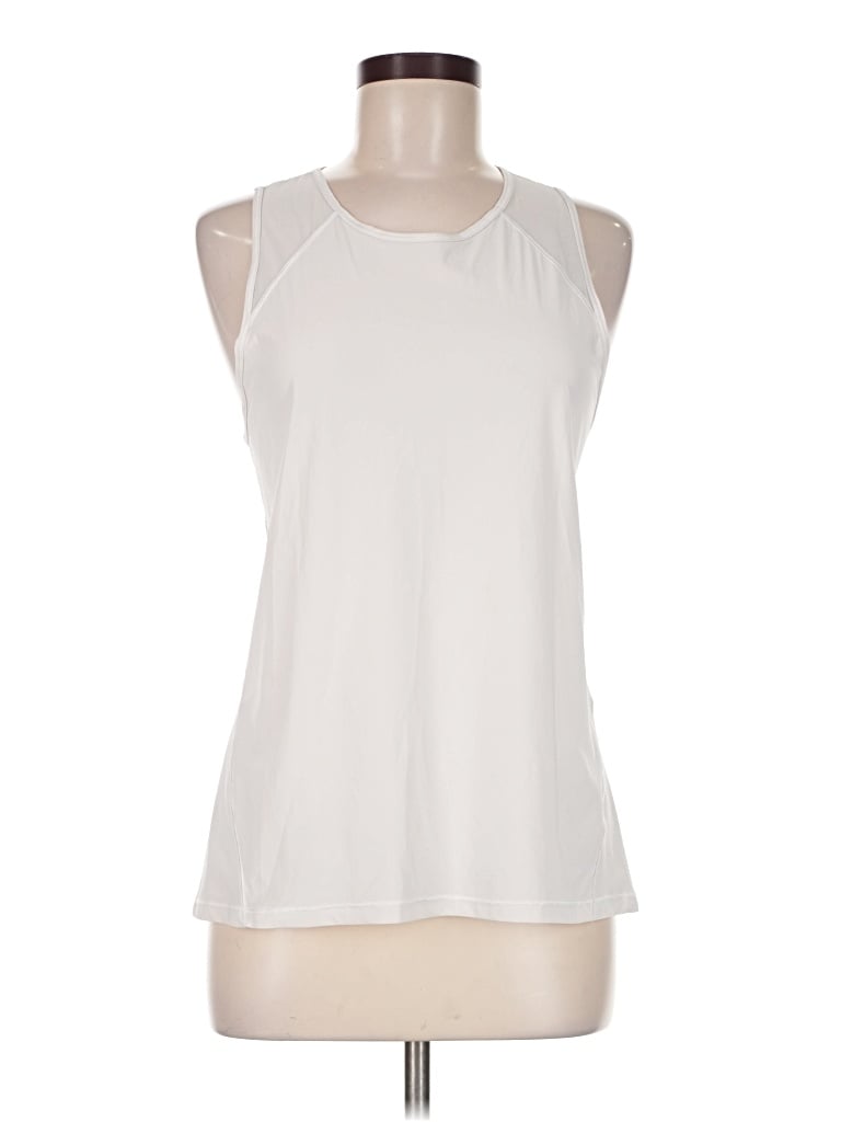 Pre-owned Lululemon Athletica Sleeveless T-shirt In Ivory