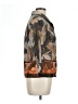 Coldwater Creek 100% Cotton Print Brown Jacket Size 12 - photo 4