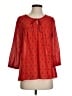 JACK Red 3/4 Sleeve Blouse Size XS - photo 1
