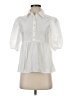 Lilly Pulitzer 100% Polyester White Short Sleeve Blouse Size XS - photo 1
