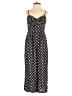 As U Wish 100% Rayon Polka Dots Black Jumpsuit Size S - photo 1