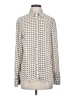 Max Studio 100% Polyester Tweed Ivory Long Sleeve Blouse Size S - photo 1