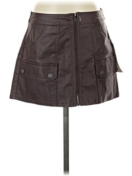 Vanilla Star Faux Leather Skirt (view 1)