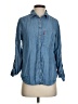 Levi's 100% Lyocell Blue 3/4 Sleeve Button-Down Shirt Size S - photo 1