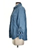Levi's 100% Lyocell Blue 3/4 Sleeve Button-Down Shirt Size S - photo 5