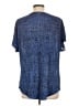 Dana Buchman 100% Polyester Blue Short Sleeve Blouse Size L - photo 2