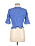 Topshop Blue Short Sleeve Blouse Size 6 - photo 2