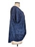 Dana Buchman 100% Polyester Blue Short Sleeve Blouse Size L - photo 4