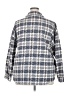 Unbranded 100% Polyester Houndstooth Gray Blue Jacket Size XXL - photo 2